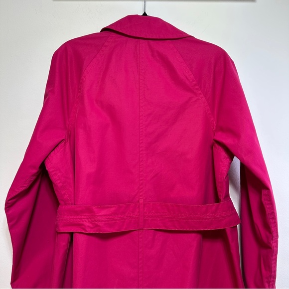 Gap | Hot Pink Trench Coat with Belt | Barbiecore Spring Jacket - Picture 7 of 8